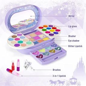 img 2 attached to 💄 Tomons Children's Makeup Set for Girls