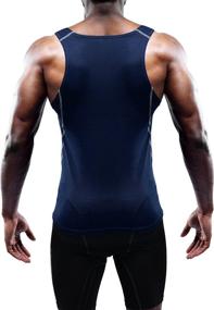 img 1 attached to Neleus Men's 3 Pack: High-Performance Compression Sport Tank Tops