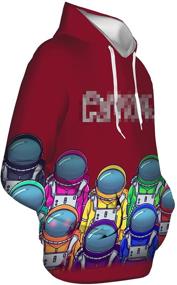 img 4 attached to HERSESI Printed Hoodie Sweatshirt - Stylish Boys' Streetwear Apparel in Fashion Hoodies & Sweatshirts