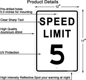 img 3 attached to Joffreg Speed Inches Reflective Aluminum Occupational Health & Safety Products