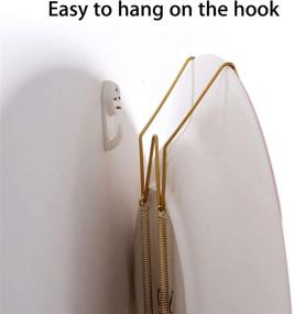 img 1 attached to Dish Display Plate Hangers: 10-Pack 12 Inch Wall Plate Spring Hooks for Stylish Wall Home Decoration