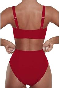 img 1 attached to 👙 Selowin Women's Waisted Cheeky Swimsuit - Enhance Your Style with Premium Women's Clothing