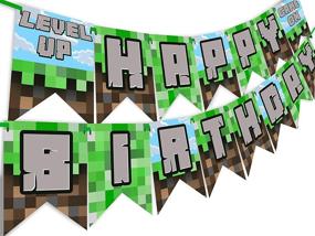 img 1 attached to 🎉 USA-Made Game-On Pixel Party Happy Birthday Banner by POP Parties