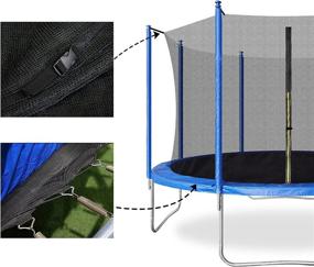 img 2 attached to Enhance Safety with Blanketown Replacement Net – Ideal for 12 14 15FT Trampoline Round Frames