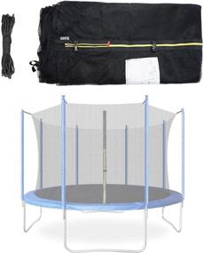 img 3 attached to Enhance Safety with Blanketown Replacement Net – Ideal for 12 14 15FT Trampoline Round Frames