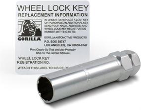 img 1 attached to 🦍 Гаечные ключи Gorilla Automotive Small Diameter Wheel Locks - 12mm x 1.50 размер резьбы