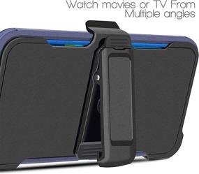 img 1 attached to 📱 Samsung Galaxy A71 5G Holster Case with Belt Clip & Screen Protector - Blue (Not Compatible with Samsung A71 Version)