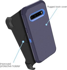 img 2 attached to 📱 Samsung Galaxy A71 5G Holster Case with Belt Clip & Screen Protector - Blue (Not Compatible with Samsung A71 Version)