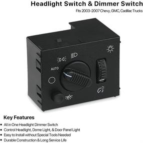 img 1 attached to Headlight Switch Compatible Silverado Suburban