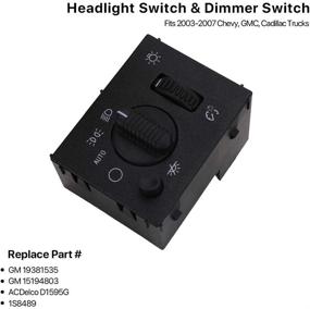 img 2 attached to Headlight Switch Compatible Silverado Suburban