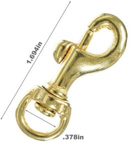 img 3 attached to Brass Swivel Snap Hooks Multiple