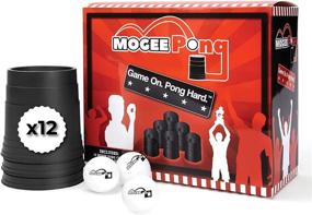 img 4 attached to 🍸 MoGee Pong - Shot Game Set for Hard Liquor - 1.5 Oz Shot Glass Cup - 2 Teams, 12 Cups, & 3 Ping Pong Balls - Adult Shots Game; Mini Beer Pong Shot Game - Tailgating Accessory