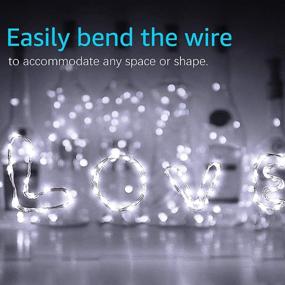 img 2 attached to 🎄 Olafus 16 Pack Fairy Lights Battery Operated, IP68 Waterproof Mini Firefly String Light, 7ft Silver Wire Micro LED Starry Light for Indoor Decor Wedding Party DIY Christmas Tree Gift – Cool White, Enhanced SEO