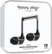 happy plugs ear fashionable headphones logo