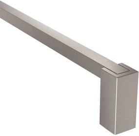 img 3 attached to 🔒 24-Inch Single Modern Towel Bar, Brushed Nickel by Moen Kyvos