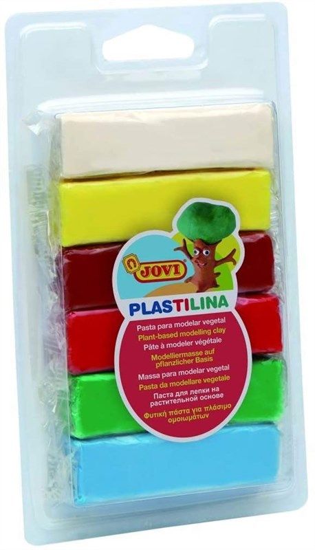 Jovi Plastilina Reusable and Non-Drying Modeling Clay; 3 Package