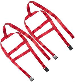 img 1 attached to 🔗 B4B BANG 4 BUCK 2 Pack Universal Adjustable Tie Down Tow Straps for Demco Kar Kaddy Dollys - 15 to 20 Inch Rim - 6600 lb Breaking Strain - Includes 2 Flat Hooks