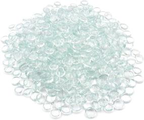 White Flat Glass Marbles for Vases, Bulk 10 LB Decorative Beads