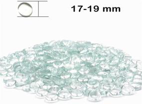 img 2 attached to 🔮 Clear Flat Glass Marbles for Vases - 5 LB Decorative Stone Beads for Crafts, Table Scatter, Aquarium Pebbles, Party Centerpieces, Gem Décor, Mosaics Floral Displays