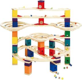 img 4 attached to 🔨 Quadrilla Wooden Marble Construction Set: Enhancing Creativity Through Hape's Quality Design