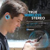 🎧 беспроводные стереонаушники billboard bluetooth 5.0 true wireless stereo: обзор и покупка в черном цвете. логотип