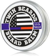 🧔 twin beards beard balm - all natural conditioning & strengthening formula for softer, thicker beards - infused with argan oil, shea butter & jojoba oil - 3.5 oz logo