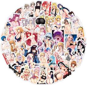 img 3 attached to 🔞 Ahegao Sexy Anime Girls Stickers - Waterproof Vinyl Decals for Adults: Water Bottles, Laptop, Skateboard, Computer