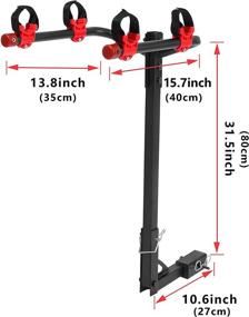 img 1 attached to 🚲 Wallmaster 2 Bike Rack: Ultimate Hitch Mount Bicycle Car Racks for 2" Hitch Receiver