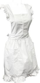 img 4 attached to 👩 allydrew Retro White Maid Apron: Perfect Cosplay & Kitchen Essential!