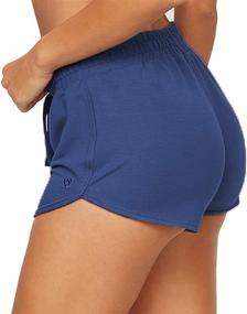 img 4 attached to 🩳 Active Women's Four Way Stretch Micro French Terry Yoga and Lounge Short with Colosseum Brand