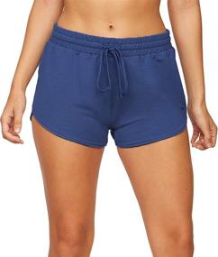 img 3 attached to 🩳 Active Women's Four Way Stretch Micro French Terry Yoga and Lounge Short with Colosseum Brand