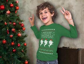 img 2 attached to 🎄 Jawlly Christmas Sweater Sweatshirt for Boys' Clothing: Fashion Hoodies & Sweatshirts by TeeStars