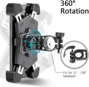 img 2 attached to 🚲 Велосипедный держатель для телефона B-Land с крепкими стальными зажимными рычагами: универсальное крепление для iPhone, Galaxy и других устройств.
