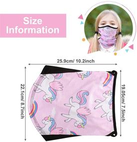 img 3 attached to 🧣 Gaiter Protection Balaclavas Bandana for Girls: Essential Accessory for All Seasons