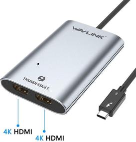 img 3 attached to Thunderbolt 3 To Dual 4K@60Hz HDMI Display Adapter