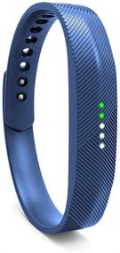 img 4 attached to 🔵 Soft Silicone Replacement Wristband Strap for Fitbit Flex 2, Wekin Compatible Accessory for Flex 2 Sports Classic Fitness Device