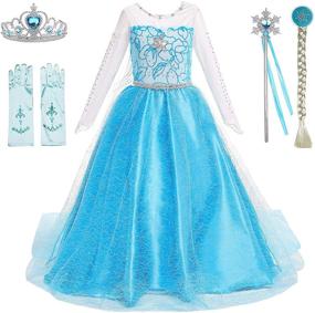 img 4 attached to 👑 Frozen Princess Costume Birthday for Your Little One