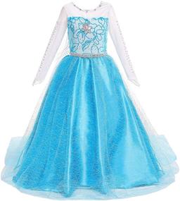 img 3 attached to 👑 Frozen Princess Costume Birthday for Your Little One