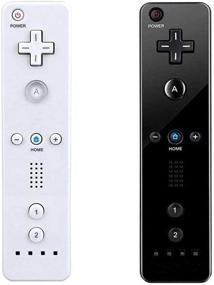 img 3 attached to ZOTAIN 2 Packs Wii Remote Controller: Compatible with Nintendo Wii & Wii U, Silicone Case, Wrist Strap - Black/White