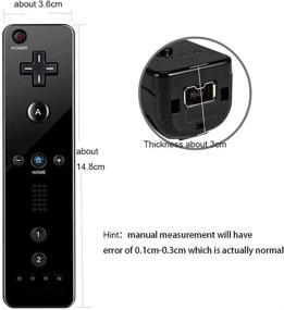 img 1 attached to ZOTAIN 2 Packs Wii Remote Controller: Compatible with Nintendo Wii & Wii U, Silicone Case, Wrist Strap - Black/White