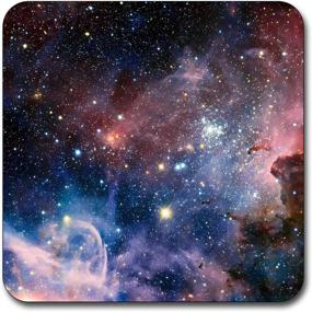 img 2 attached to 🌌 Starry Nebula Square Coaster with Pattern