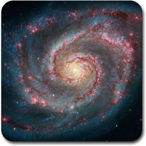 img 1 attached to 🌌 Starry Nebula Square Coaster with Pattern