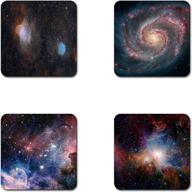 🌌 starry nebula square coaster with pattern логотип