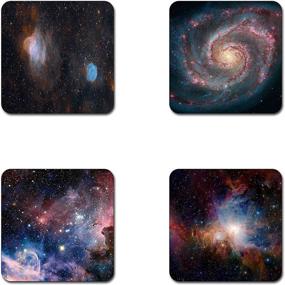 img 4 attached to 🌌 Starry Nebula Square Coaster with Pattern