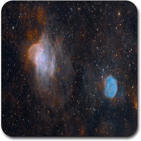 img 3 attached to 🌌 Starry Nebula Square Coaster with Pattern