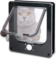 🚪 enhanced egetota medium cat door flap (6.18" x 6.30" inner size) - quick magnetic positioning, 4 way locking for interior/exterior doors, ideal for cats, dogs, kittens, and small pets logo