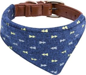 img 1 attached to 🐶 Stylish Adjustable Plaid Collar for Medium Dogs from StrawberryEC: Durable Polyester Blend for Male and Female Canines