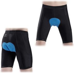 img 2 attached to 🩲 GEVJON Men's Cycling Underwear Shorts - 3D Padded MTB Liner Shorts for Men - Breathable Bike Shorts for Bicycle Activities