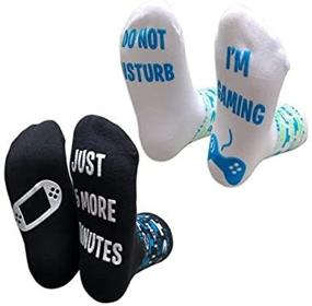 img 3 attached to Kids Novelty Gaming Socks Pack Girls' Clothing