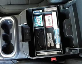 img 2 attached to 🚗 Vehicle OCD - Center Console Organizer Tray for Chevy Silverado 1500 / GMC Sierra 1500 (2019-2021) and 2500/3500 HD (2020-2021) (Full Console with Bucket Seats ONLY) - Made in USA, Enhancing Console Storage